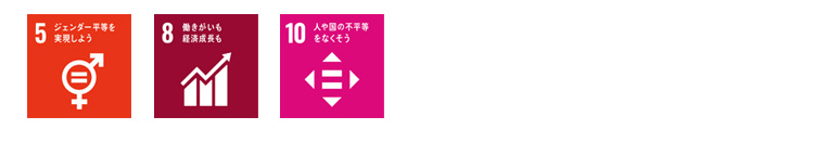 3の取り組みと関連するSDGsの目標