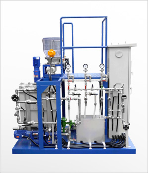 High-speed continuous dissolving device for polymer